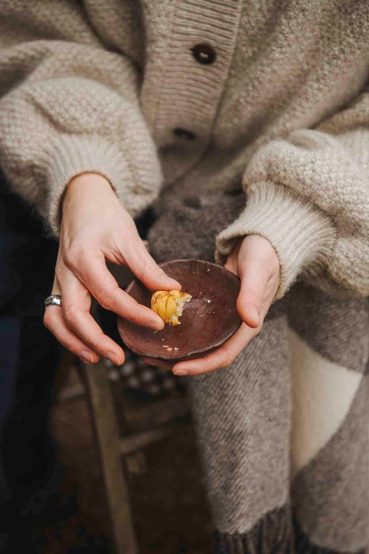 Bowl in reddish brown