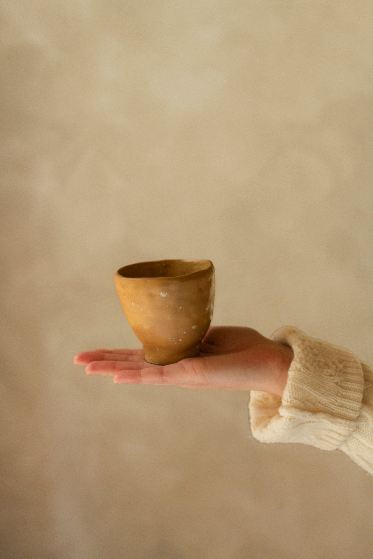Cup in caramel